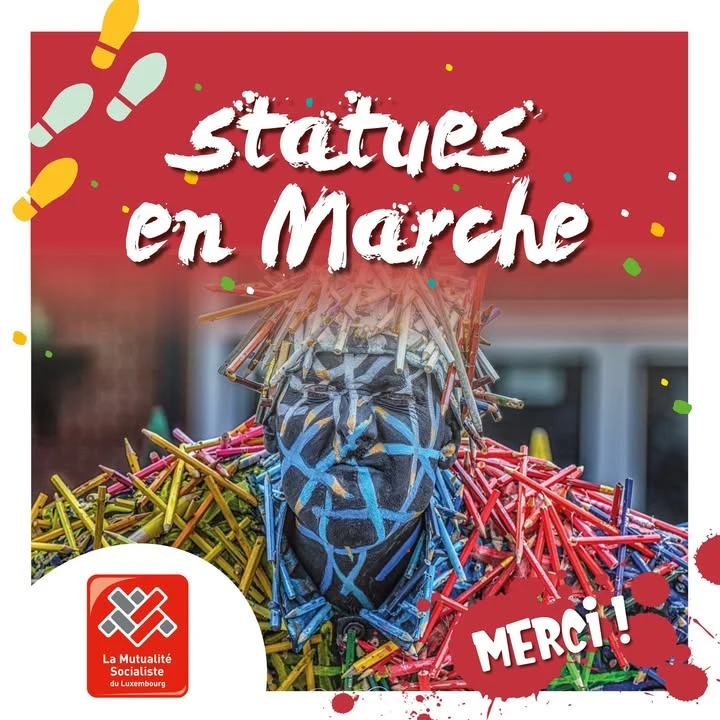 Il est plus que temps de dire merci ! Merci à la @Mutualité Socialiste pour son soutien financier et actif lors de Statues en Marche ❤️ #mutualitésociali